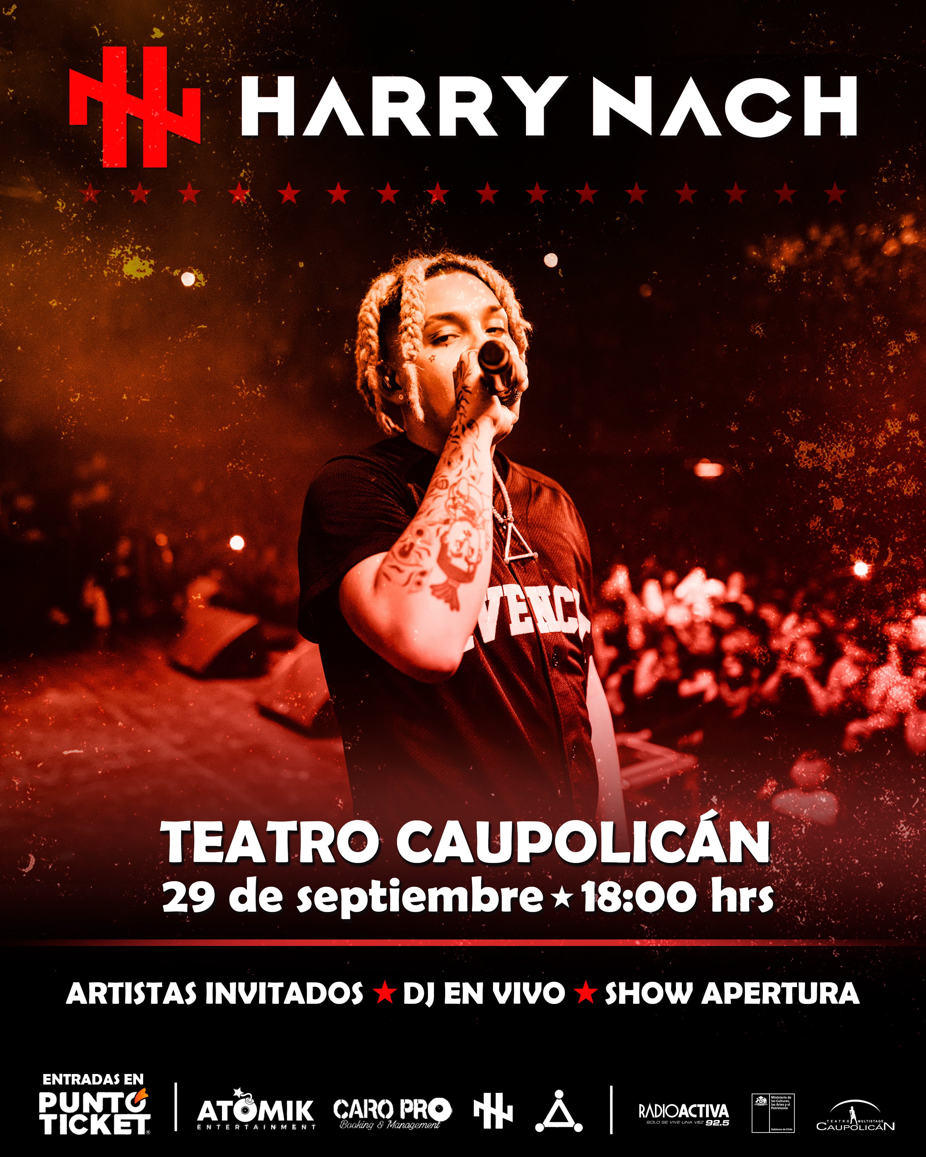 Harry Nach en Teatro Caupolicán