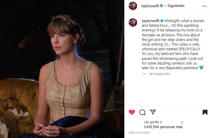 Captura @TaylorSwift