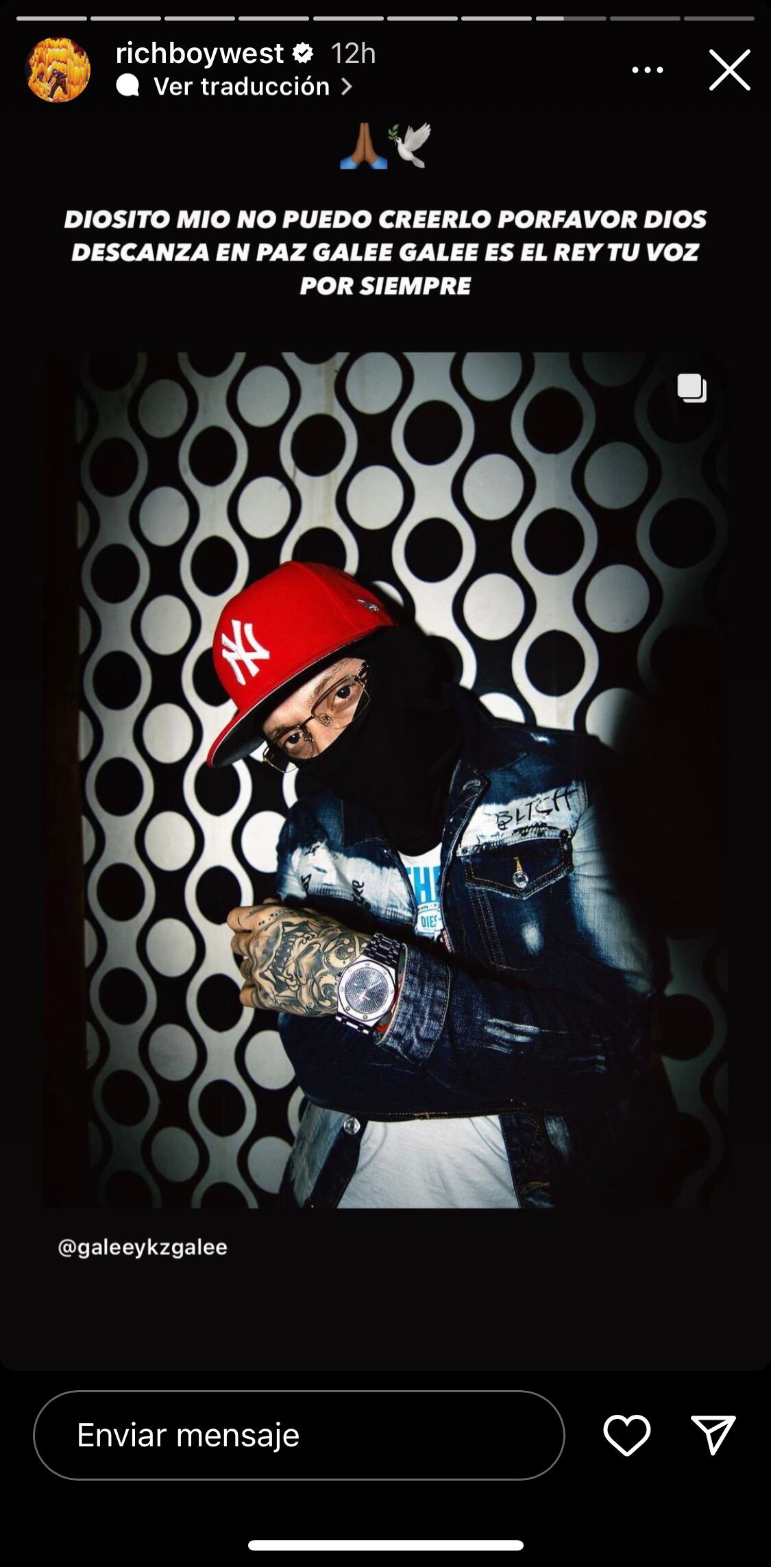 Captura Instagram @richboywest</a>