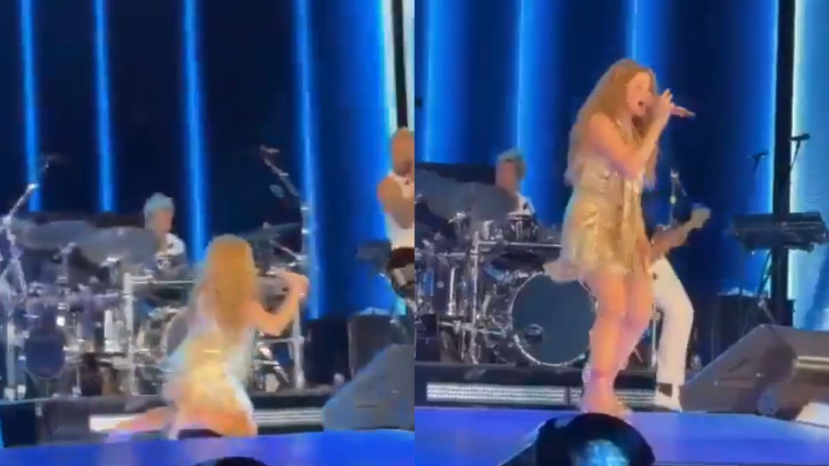 Aquí no pasó nada: Shakira sufre caída durante su show en El Salvador