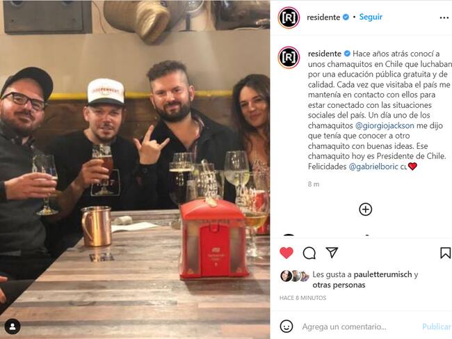 Foto: Instagram oficial Residente