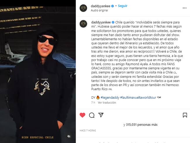Captura: @DaddyYankee