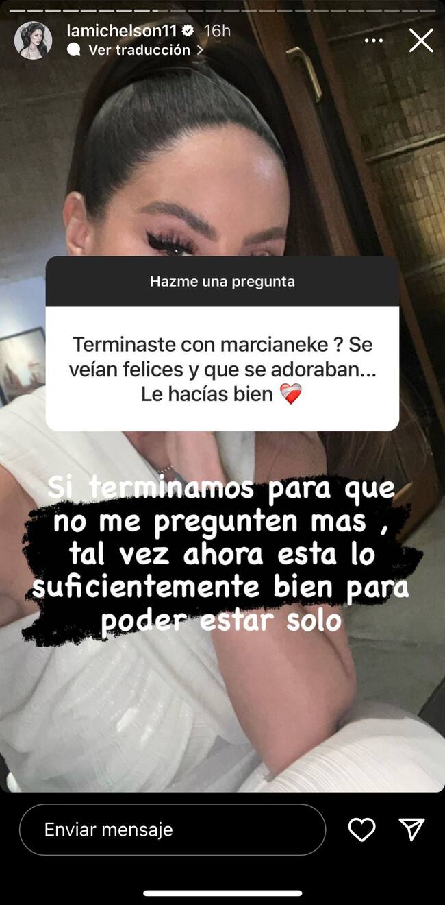 Captura Instagram @lamichelson11</a>