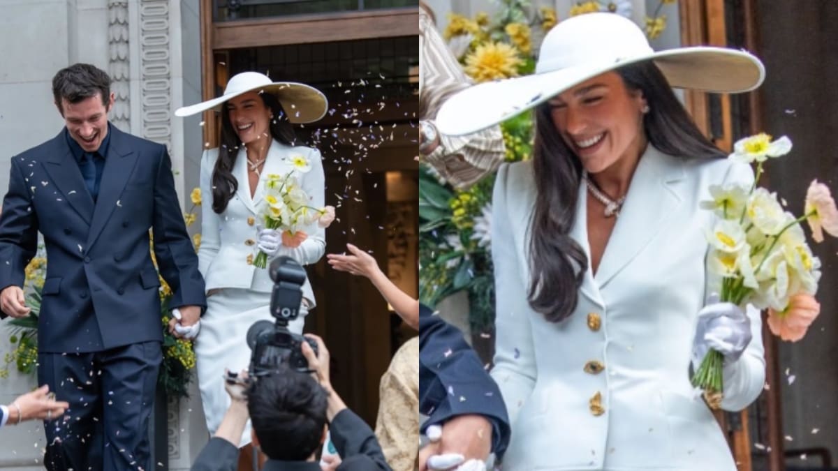 ¡Se casaron! Dua Lipa y Callum Turner dieron el "sí" en el altar en una íntima ceremonia