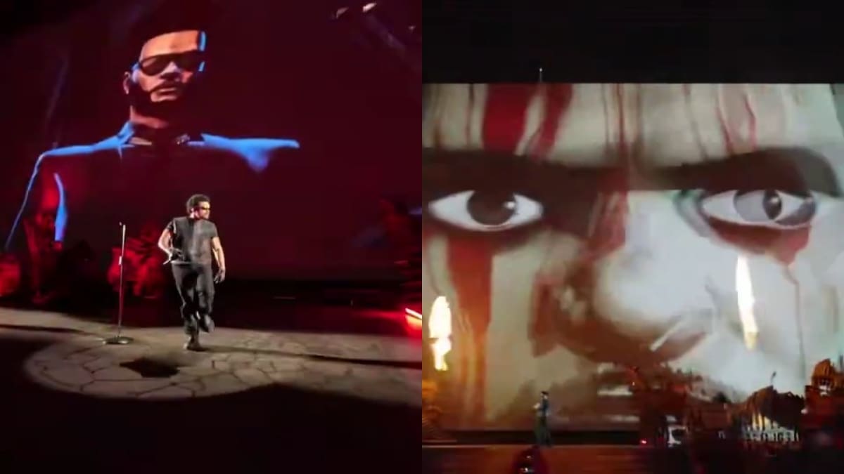 The Weeknd y Anitta paralizan su show en Río con el estreno de un nuevo tema al más puro estilo animé