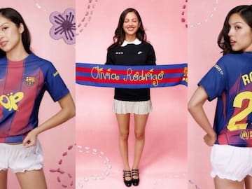 ¡Una culé más! Olivia Rodrigo luce su colaboración con la camiseta del Barcelona en la previa de "El Clásico"