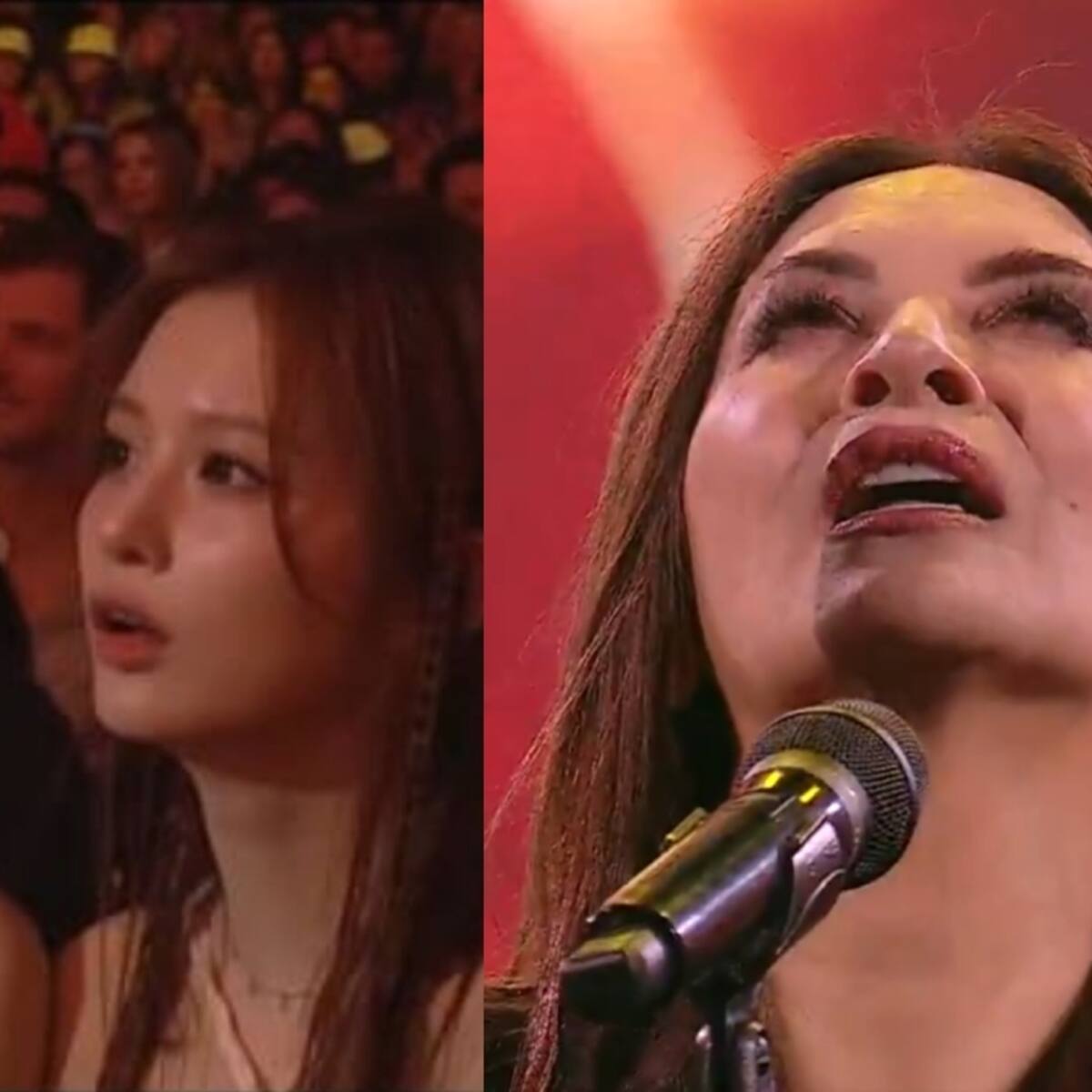 Así fue la reacción de NMIXX al show de Myriam Hernández en el Festival de Viña 2025