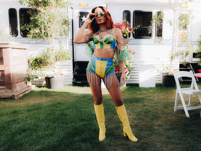 El outfit de Anitta. Foto: Getty
