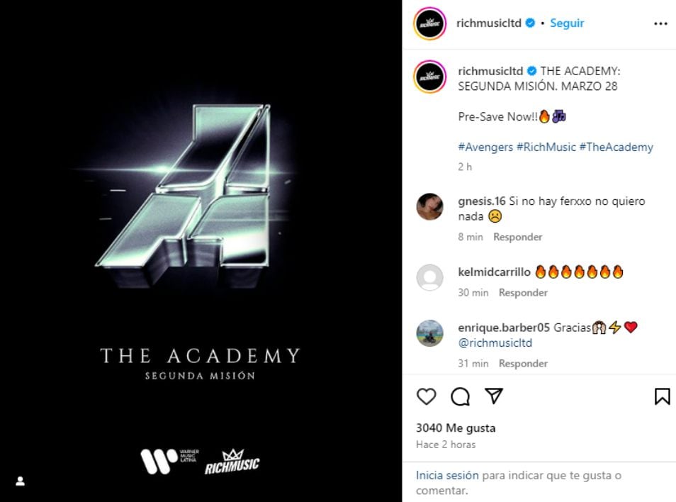 Captura @richmusicltd