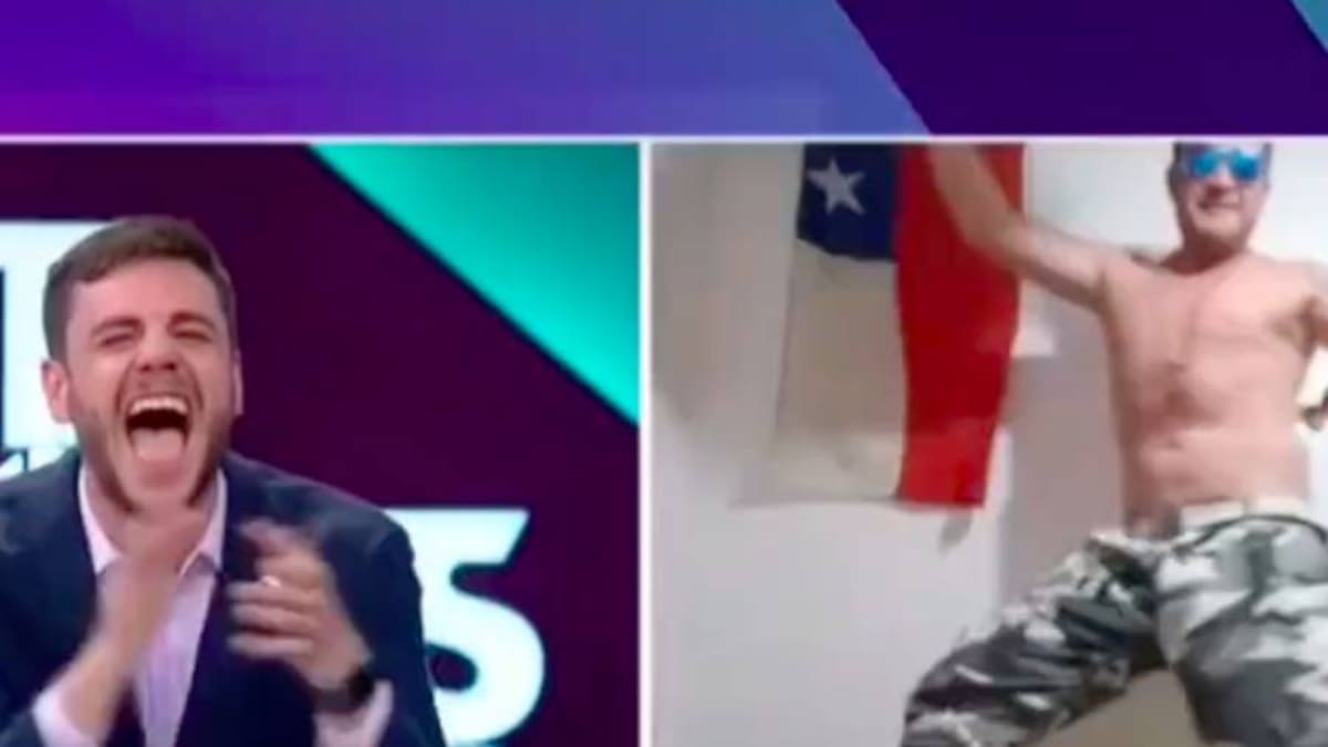 ¡En calzoncillos! la delirante performance de Junior Playboy en Todos Somos Técnicos