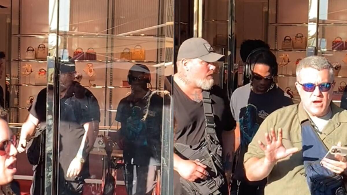 Travis Scott en Chile: Fue de compras a un centro comercial y se fotografió con fanáticos