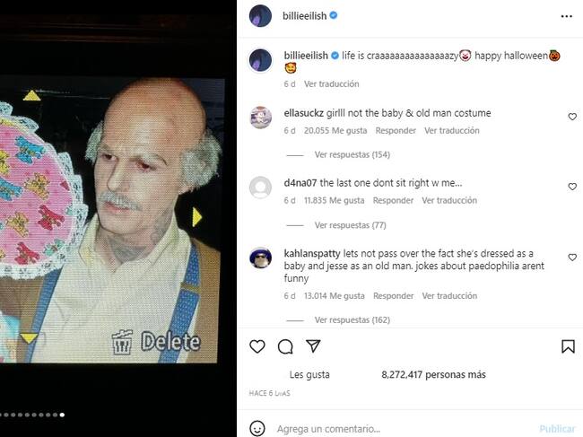 Captura @billieeilish