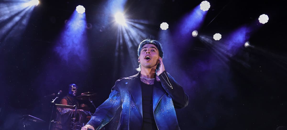 MEXICO CITY, MEXICO - MARCH 25: Singer Luck Ra performs during a concert at Luanrio del Auditorio Nacional on March 25, 2026 in Mexico City, Mexico. (Photo by Medios y Media/Getty Images)