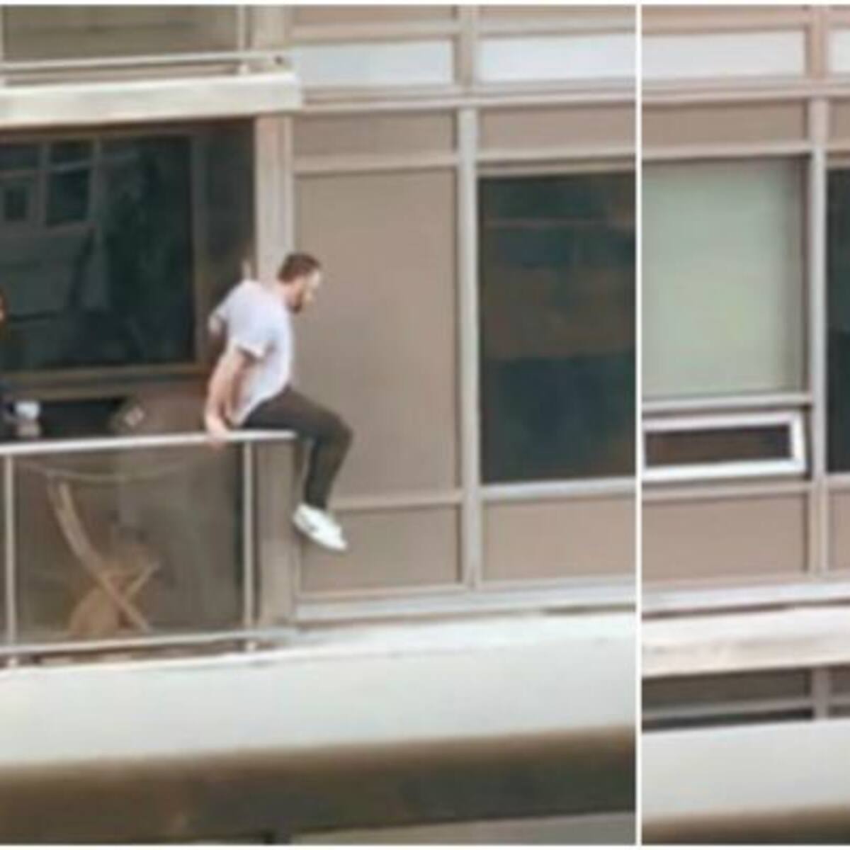 Todo por salvarlo: Hombre arriesga la vida por un gatito