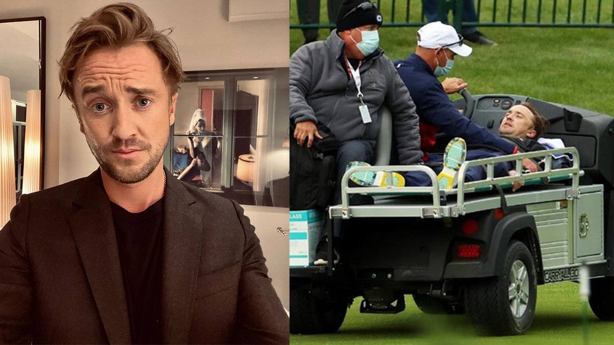 Tom Felton se refiere a su colapso durante un partido de golf