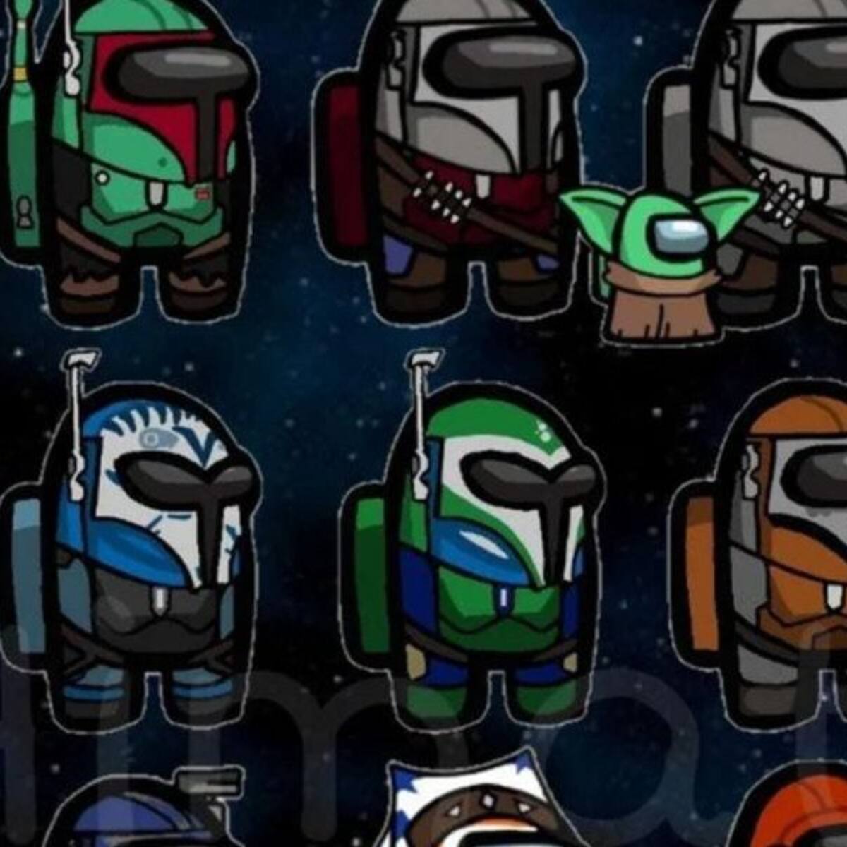 Fan diseñó las skins de The Mandalorian para Among Us