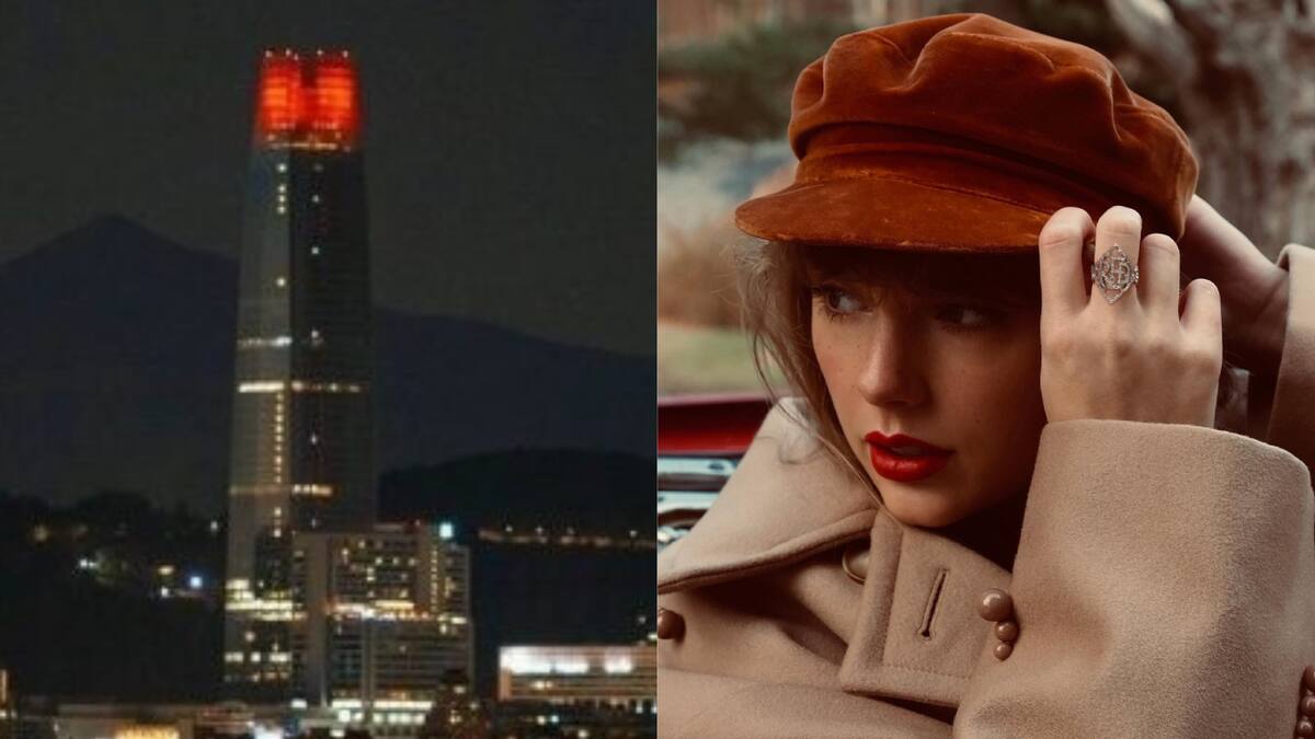 ¿Qué relación hay entre el Costanera Center iluminado de rojo y Taylor Swift?