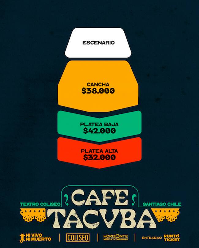 Precios y ubicaciones para ver a Café Tacvba en Santiago de Chile 2023