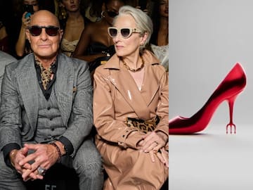 Caracterizada como Miranda Priestly: Meryl Streep dice presente en la Semana de la Moda de Milán