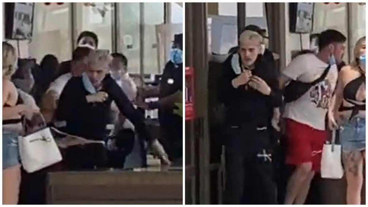 Viralizan video de Marcianeke protagonizando pelea en medio de un resort