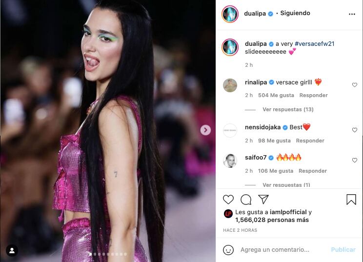 Instagram @dualipa