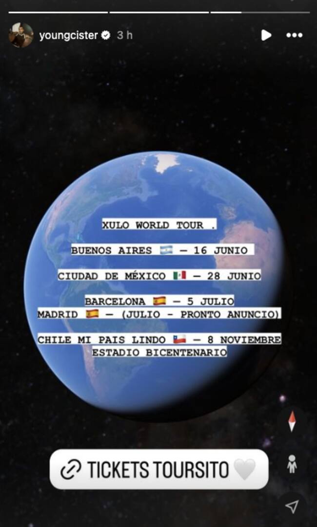 Lo Más Xulo World Tour, Young Cister