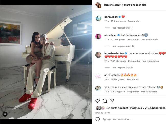 @lamichelson11 y @marcianekeoficial