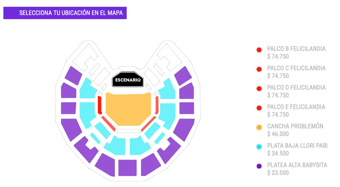Captura del sitio web de PuntoTicket
