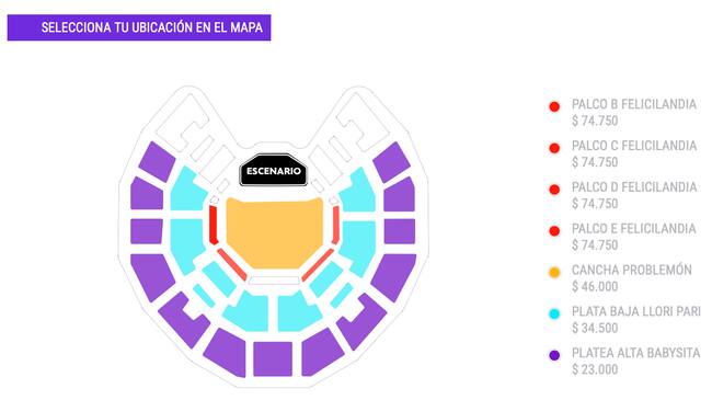 Captura del sitio web de PuntoTicket