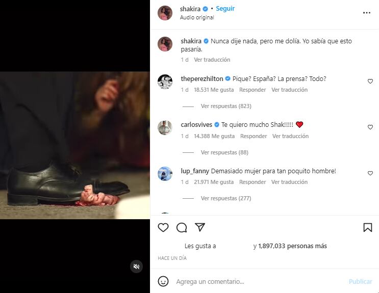 Captura @Shakira 