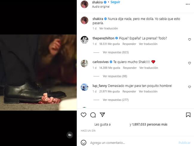 Captura @Shakira