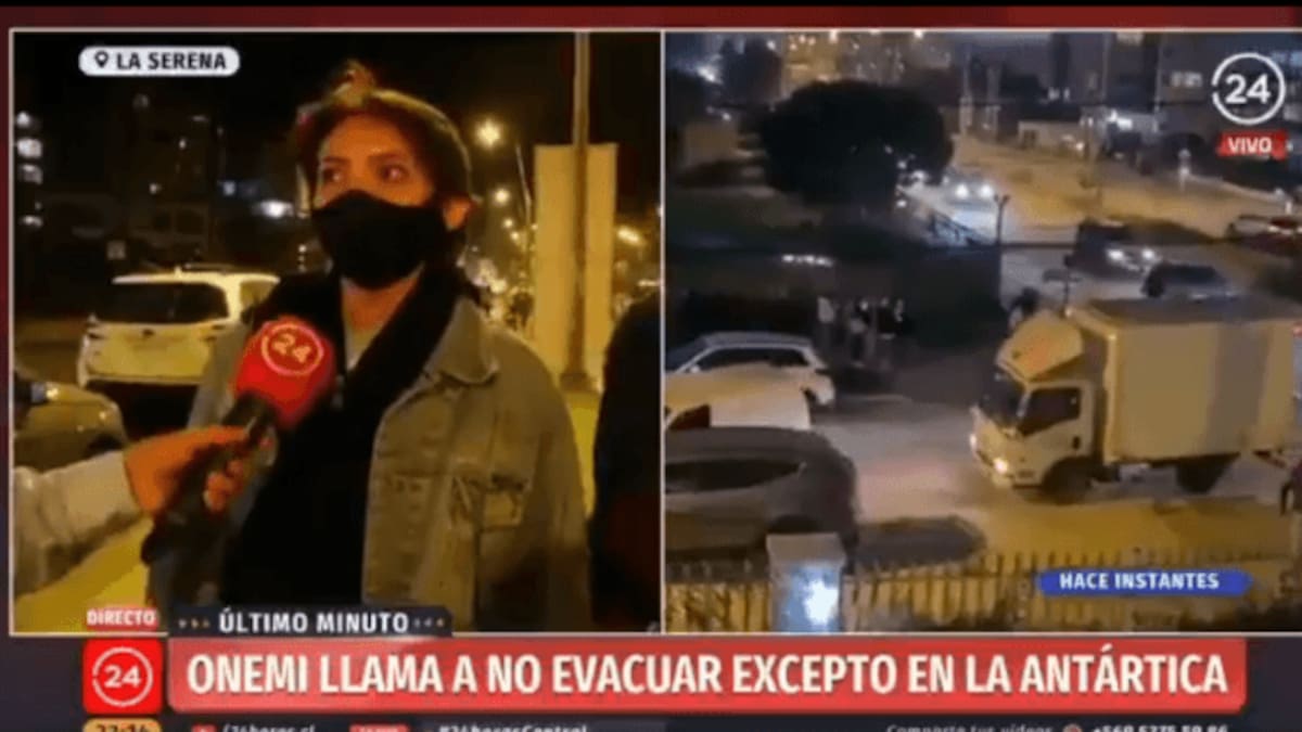 Momento épico televisivo tras fallida alerta por sismo: “No quería evacuar porque estaba comiendo fideos”