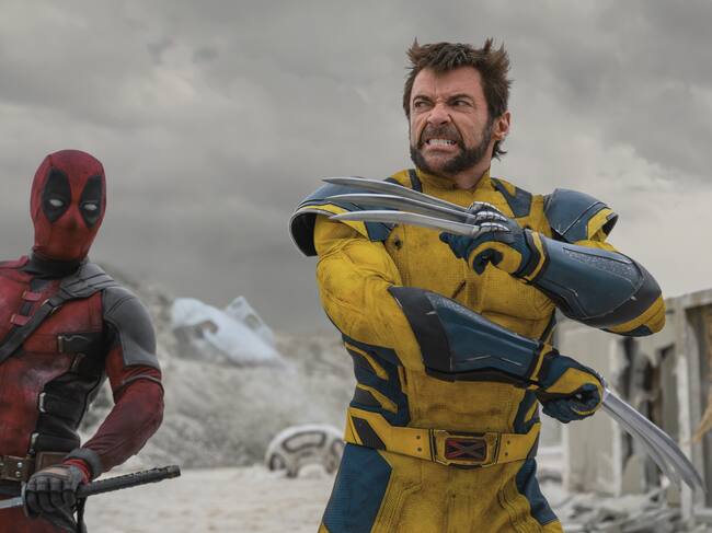 Ryan Reynolds y Hugh Jackman en 'Deadpool & Lobezno'. / Jay Maidment