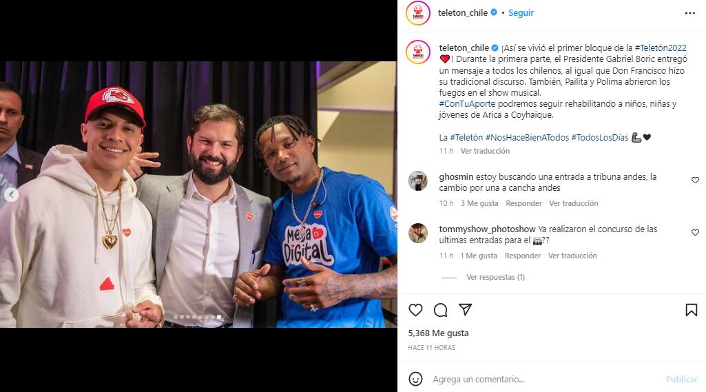 Captura @Teleton_Chile