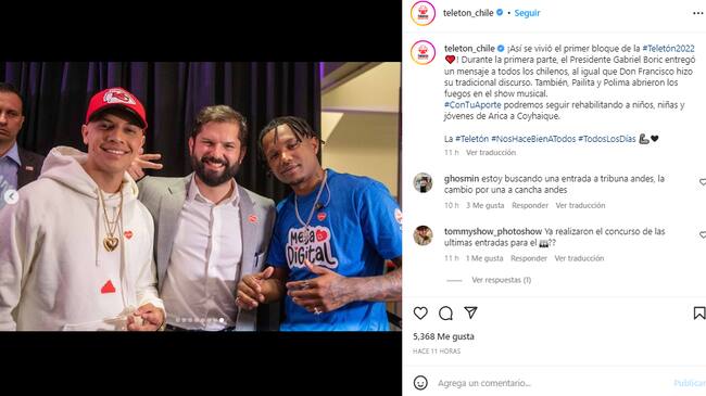Captura @Teleton_Chile