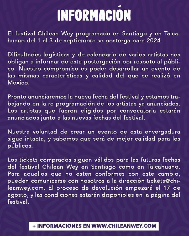 Instagram @chileanweyfestival</a>