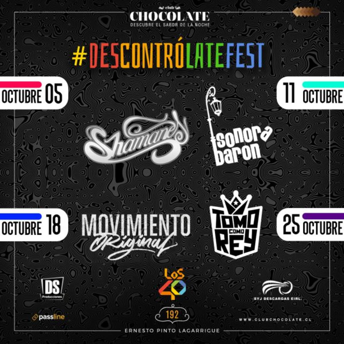 DESCONTRÓLATE FEST: Ciclo de shows en Club Chocolate