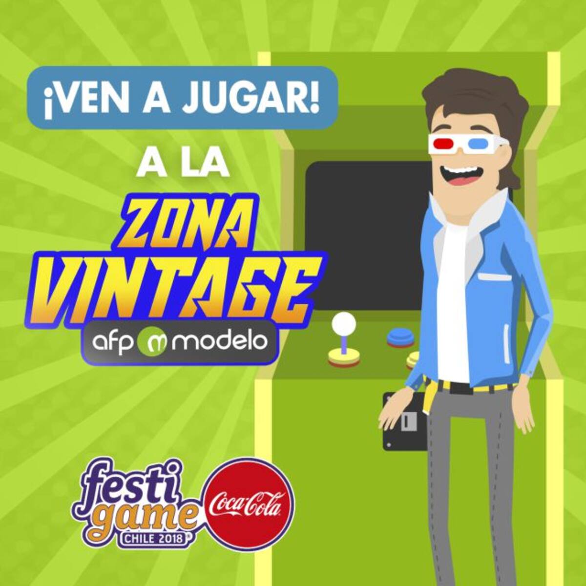 AFP Modelo vuelve a Festigame con la nostalgia de los Arcades