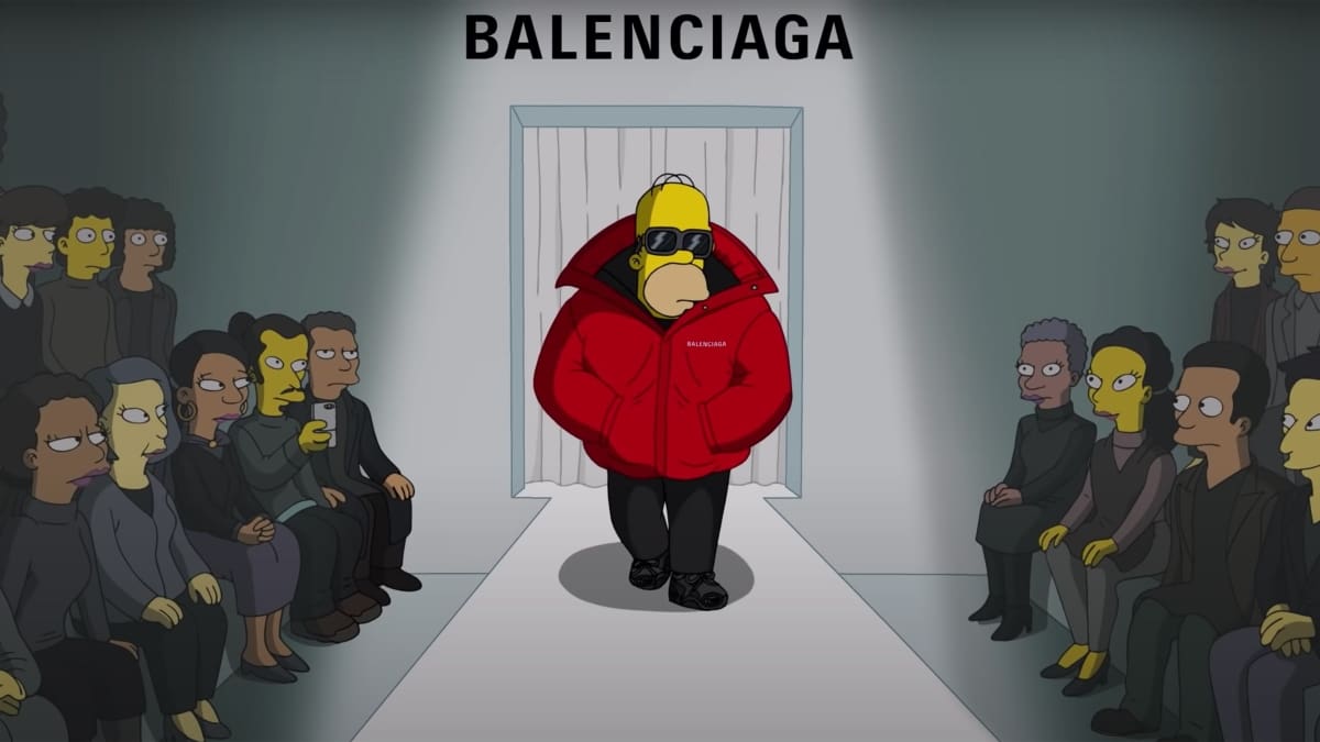 ¡Se lucieron! Los Simpson desfilan para Balenciaga en la Semana de la Moda