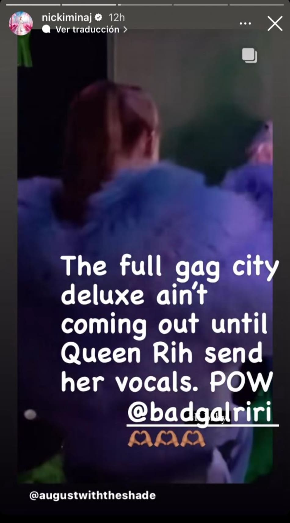 Queen Rih Rihanna podría colaborar con Nicki Minaj para la edición deluxe de Pink ...
