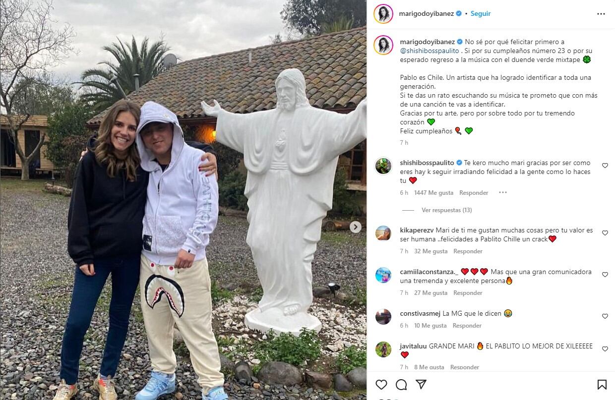 Captura Instagram @marigodoyibanez