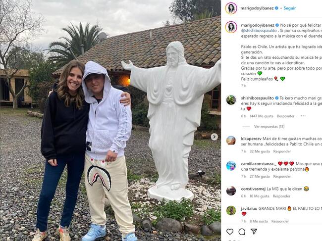 Captura Instagram @marigodoyibanez