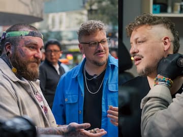 Teddy Swims tatúa a Tomás Leiva y pasean juntos por Santiago durante su visita por Chile
