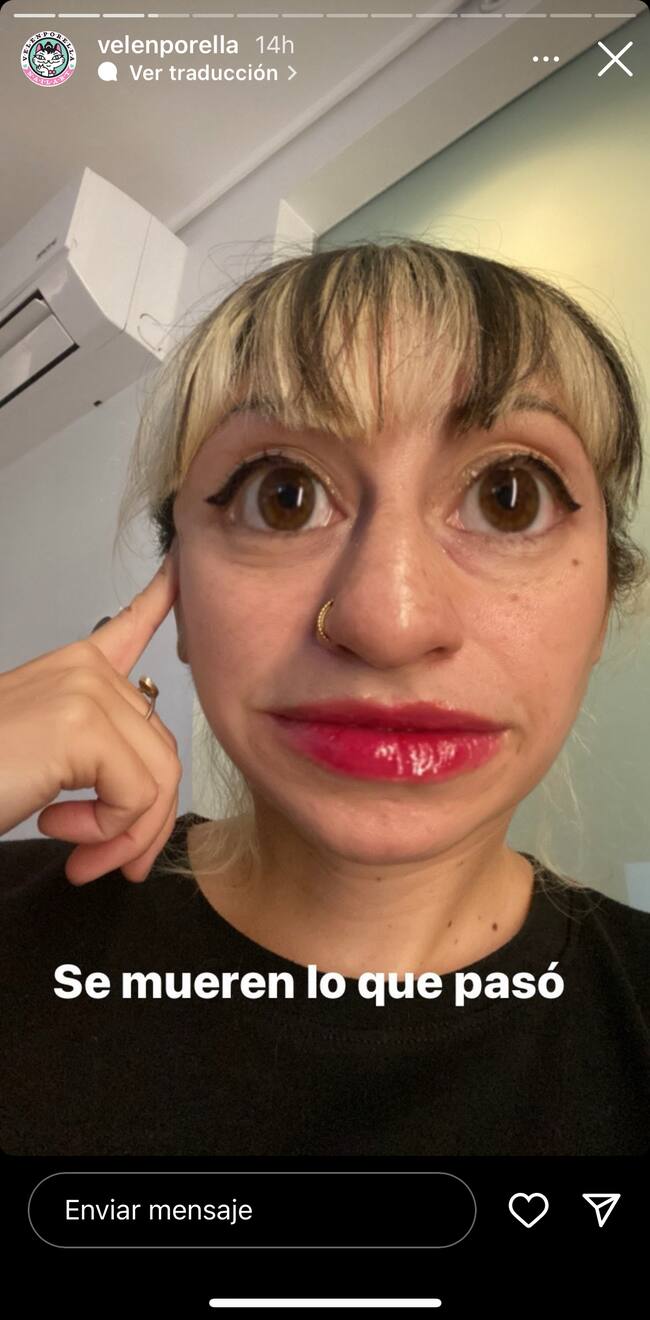 Captura Instagram @velenporella</a>