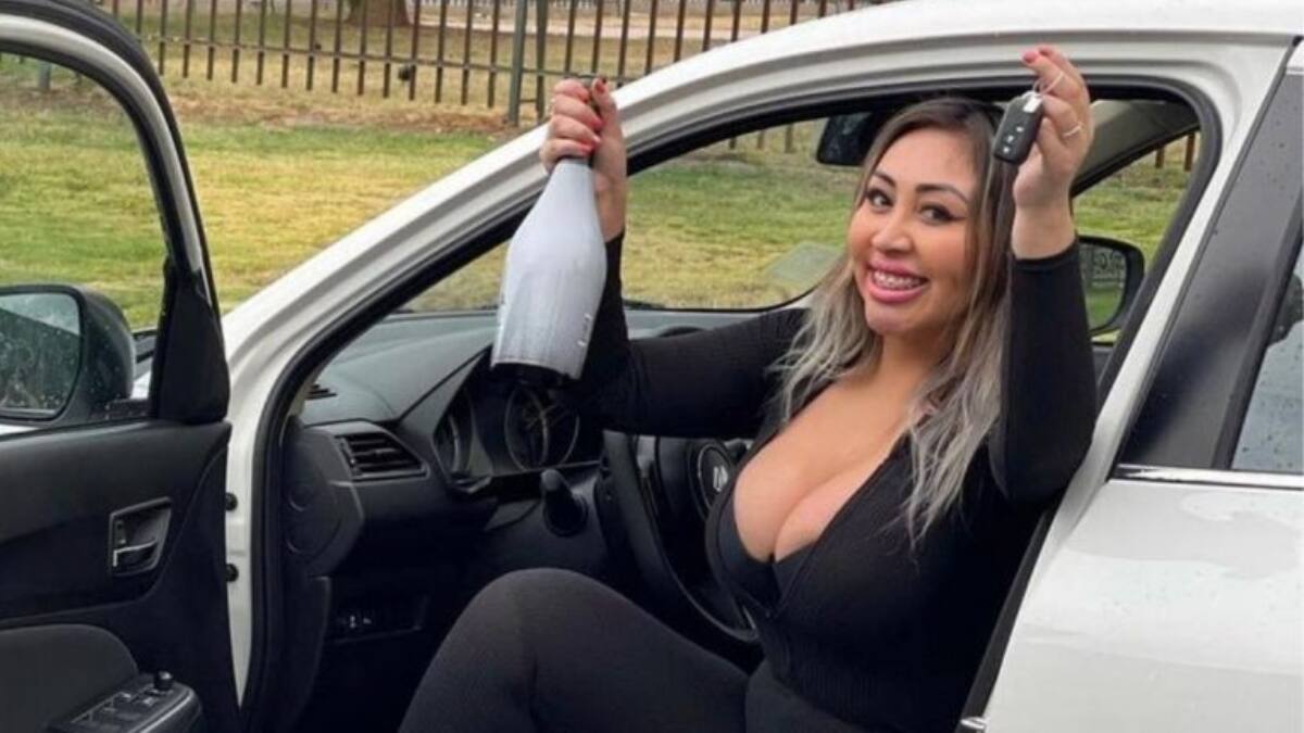Naya Fácil compartió video con su primer auto: ¡Hasta le puso nombre!