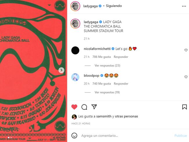 Instagram | @ladygaga</a>