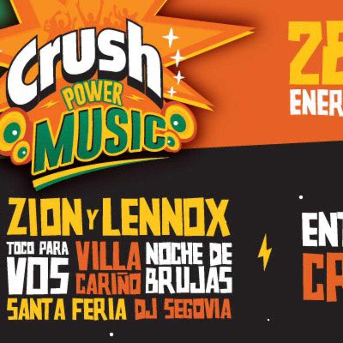 GANADORES Los40 te lleva al Crush Power Music