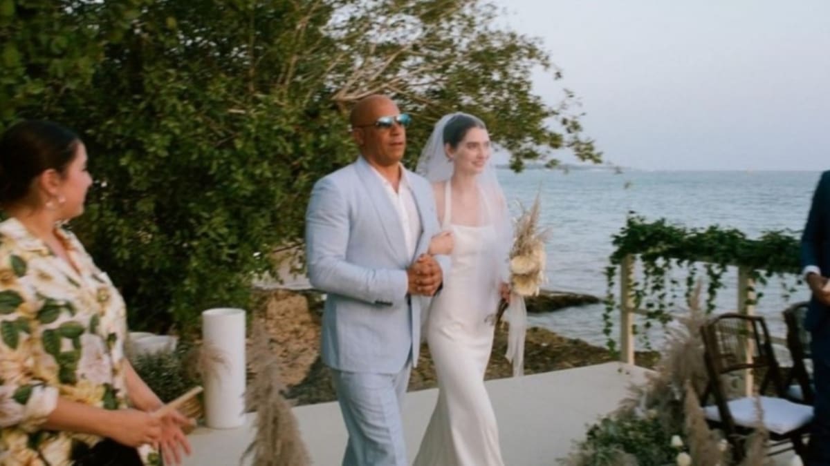 ¡La familia! Hija de Paul Walker se casó y fue acompañada al altar por Vin Diesel