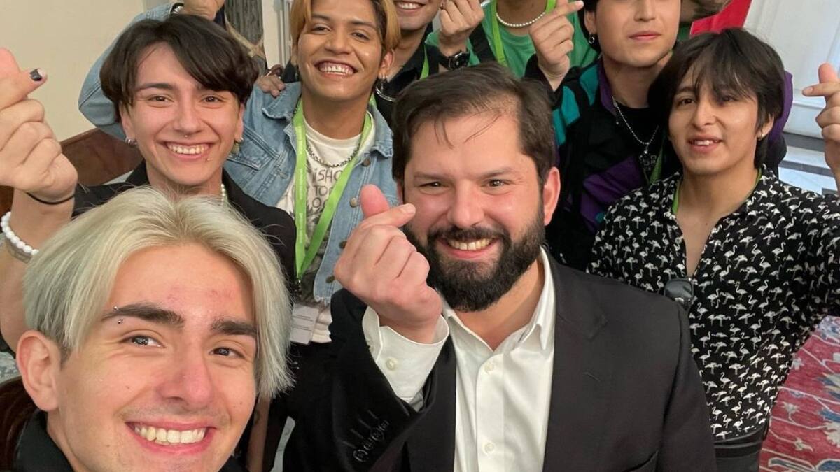Ganadores del K-pop World Festival 2022: Soldier se reúne con el Presidente Gabriel Boric