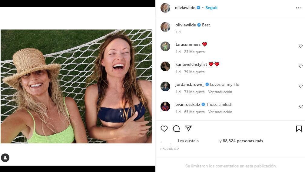 Captura @oliviawilde